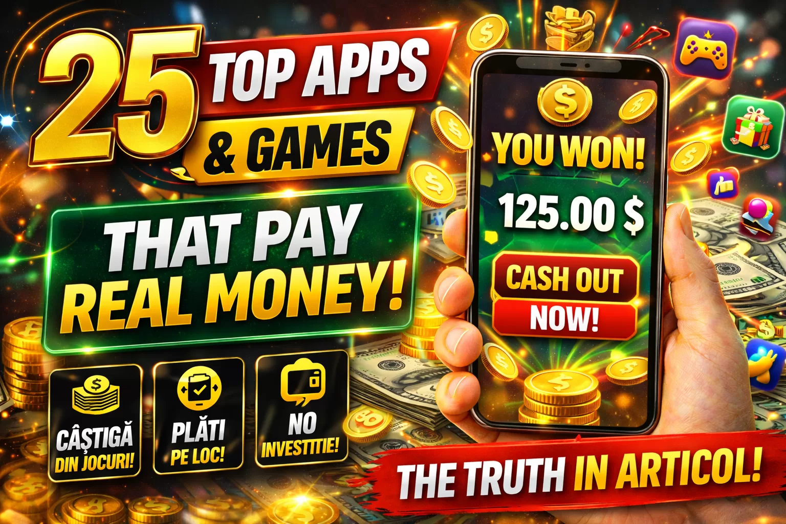 25 Apps & Games That Actually Pay: Earn Real Money Playing on Phone or PC